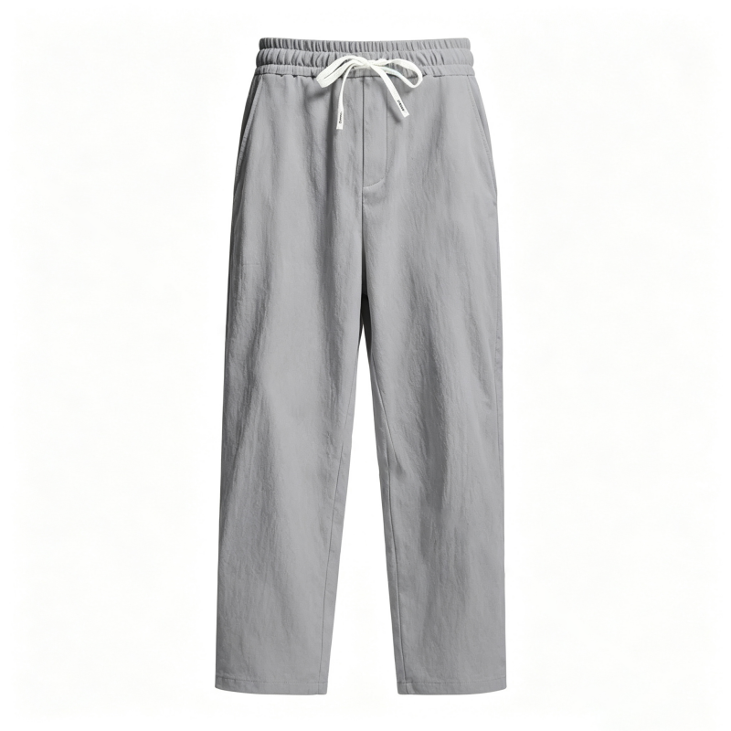 Men’s Lightweight Linen Straight-Leg Pants
