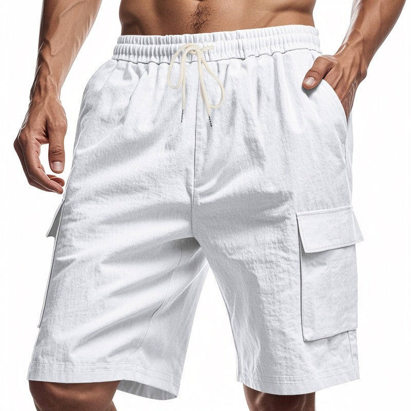 Men’s Linen Blend Casual Shorts