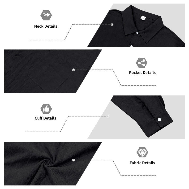 Men’s Linen Shirt and Pants Set