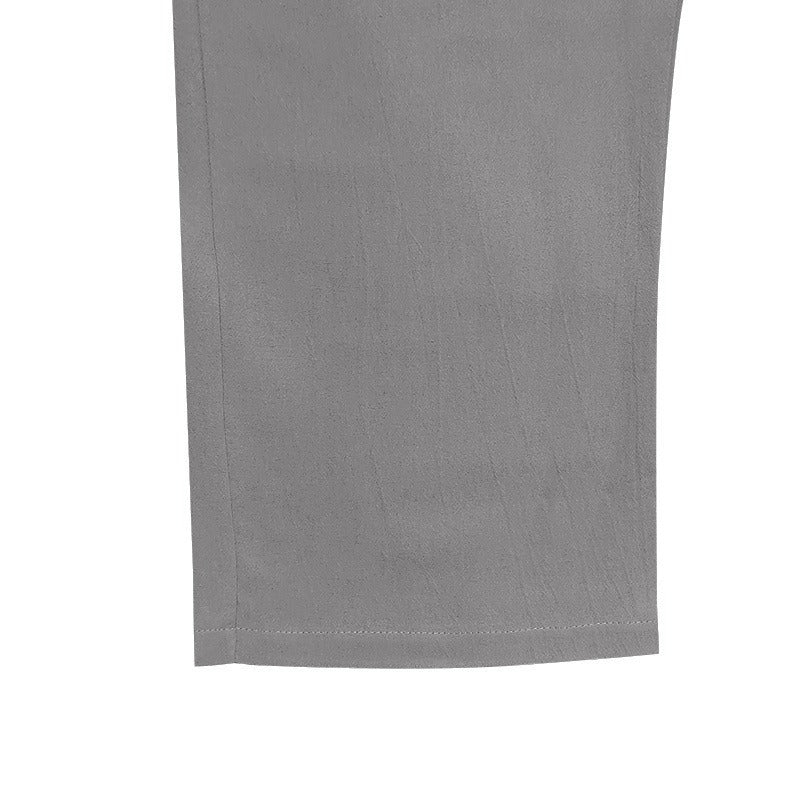 Men’s Lightweight Linen Straight-Leg Pants