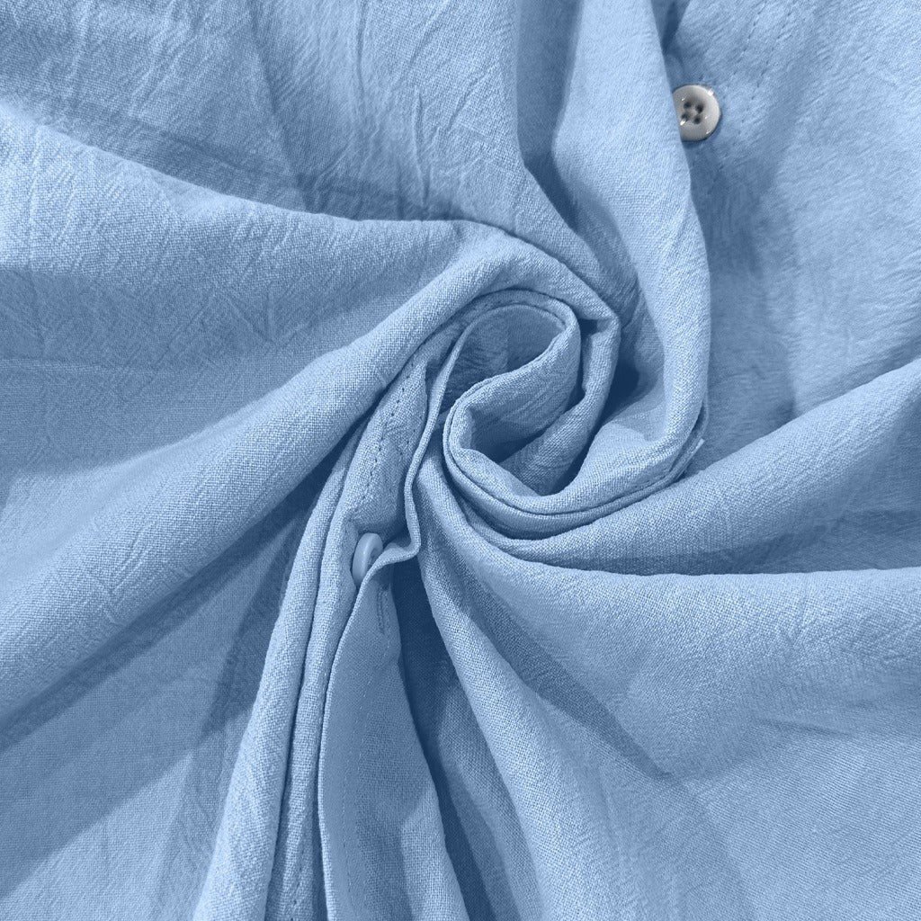 Men’s Long Sleeve Linen Casual Shirt